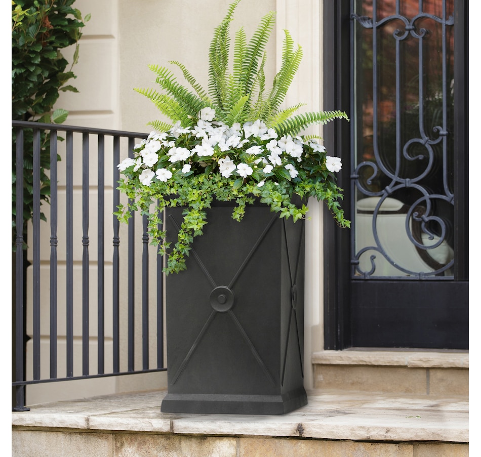 Image 754814_ALTMORE2.jpg, Product 754-814 / Price $99.99, Tierra Verde Allegro Monarch Recycled Self-Watering Indoor/Outdoor Column Planter from Tierra Verde on TSC.ca's Home & Garden department