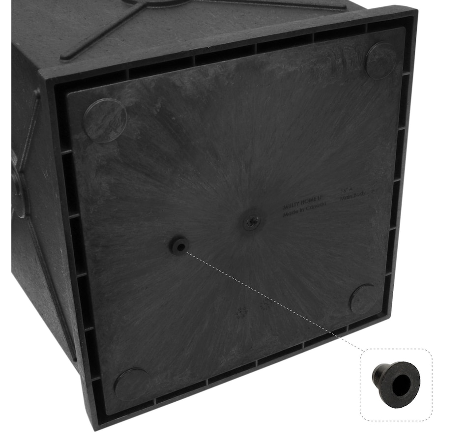 Image 754816_ALTMORE3.jpg, Product 754-816 / Price $59.99, Tierra Verde 15"W x 16"H Allegro Monarch Square Indoor/Outdoor Self-Watering Planter from Tierra Verde on TSC.ca's Home & Garden department