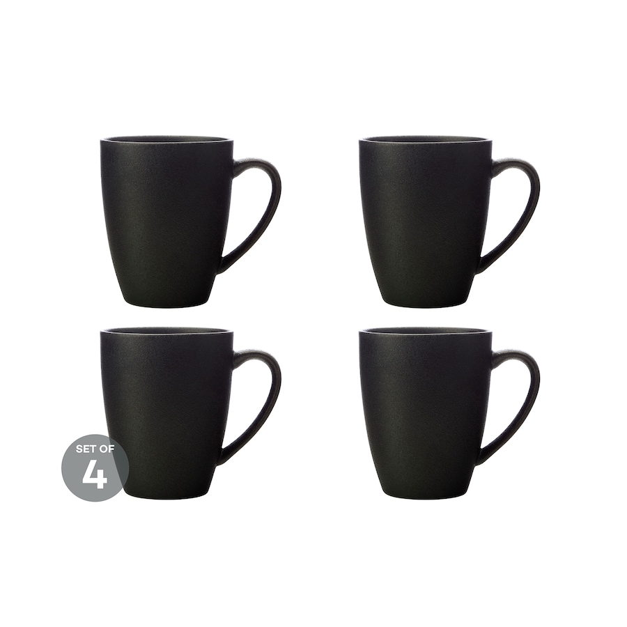 Image 754872.jpg, Product 754-872 / Price $39.96, Maxwell & Williams Mug Coupe Caviar, 400 ml (pack of 4) from Maxwell & Williams on TSC.ca's Kitchen department