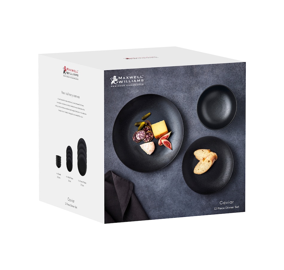 Image 754873_ALTMORE1.jpg, Product 754-873 / Price $179.99, Maxwell & Williams Caviar 12-Piece Dinner Set from Maxwell & Williams on TSC.ca's Kitchen department