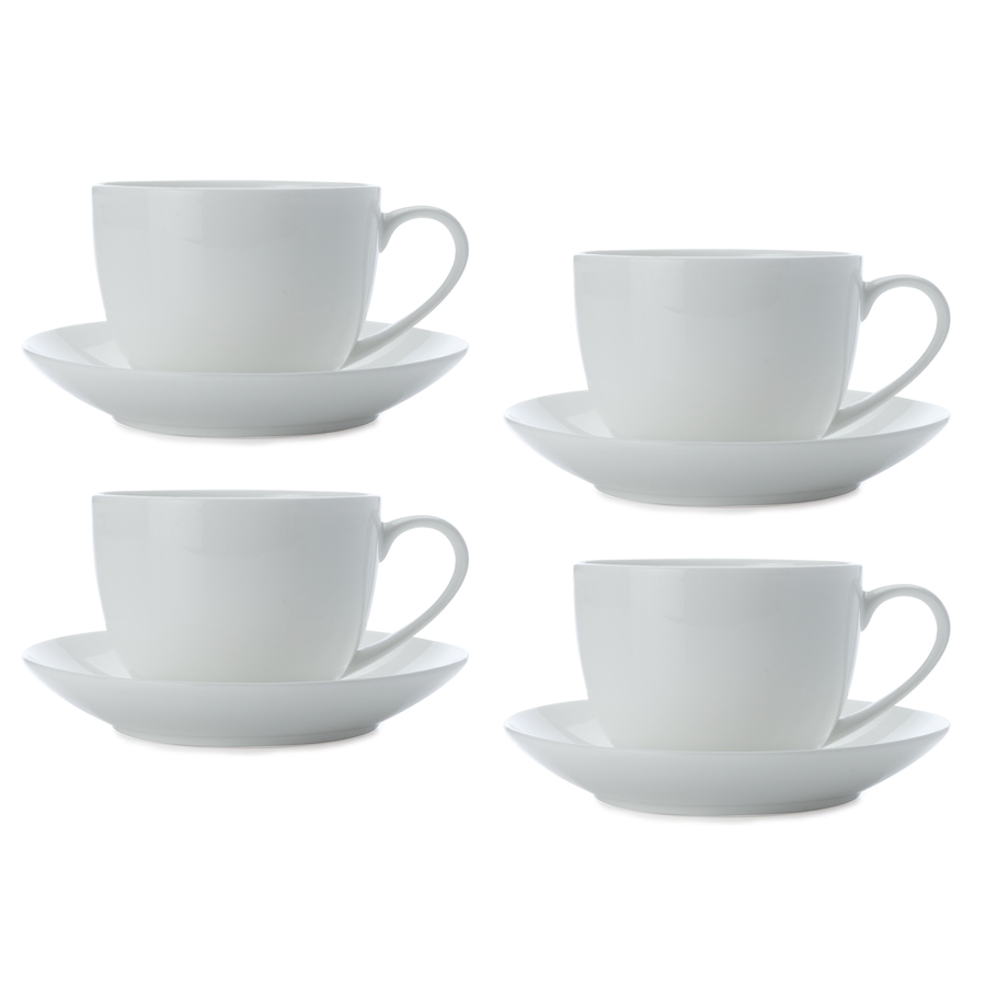 Image 754877.jpg, Product 754-877 / Price $59.96, Maxwell & Williams Cup and Saucer Cashmere, 230 ml (pack of 4) from Maxwell & Williams on TSC.ca's Kitchen department