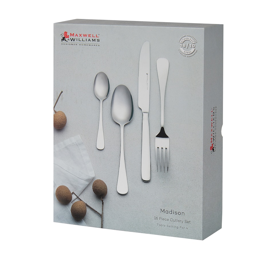 Image 754884_ALTMORE1.jpg, Product 754-884 / Price $149.99, Maxwell & Williams Madison 16-Piece Cutlery Set from Maxwell & Williams on TSC.ca's Kitchen department