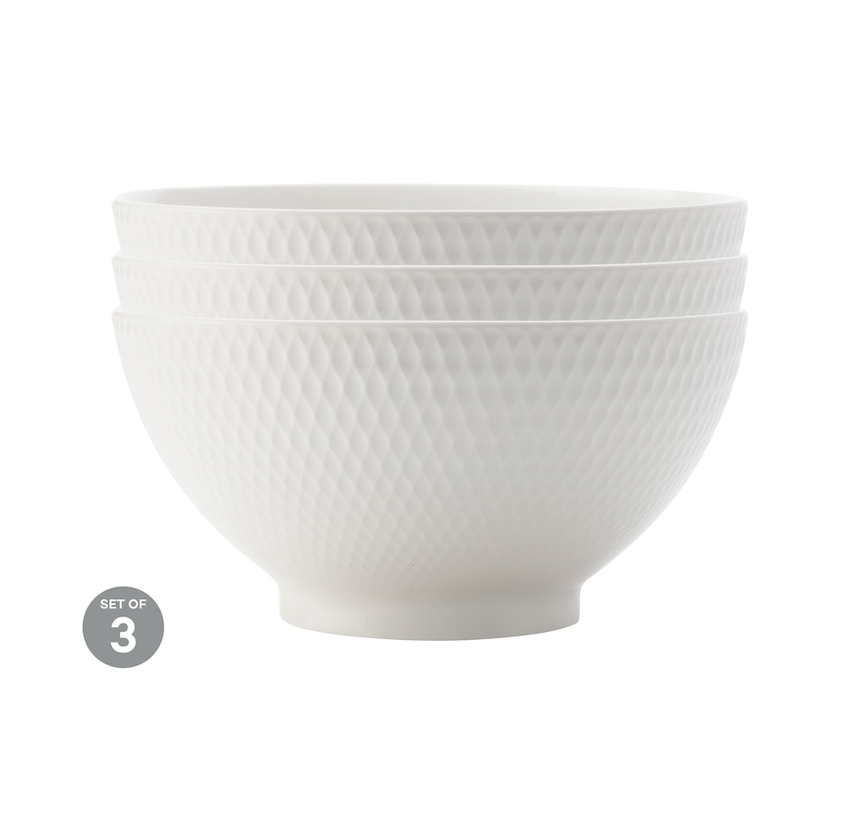 Image 754897.jpg, Product 754-897 / Price $53.97, Maxwell & Williams Bowl Noodle Diamond 18cm (pack of 3) from Maxwell & Williams on TSC.ca's Kitchen department