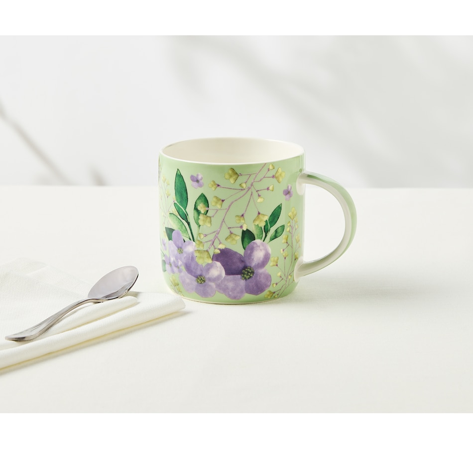 Image 754900_ALTMORE1.jpg, Product 754-900 / Price $65.94, Maxwell & Williams Bouquet Green Mug, 480 ml (pack of 6) from Maxwell & Williams on TSC.ca's Kitchen department