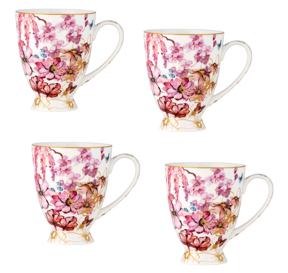 Image 754907.jpg, Product 754-907 / Price $47.99, Maxwell & Williams Enchantment Footed Mug, 300 ml (pack of 4) from Maxwell & Williams on TSC.ca's Kitchen department