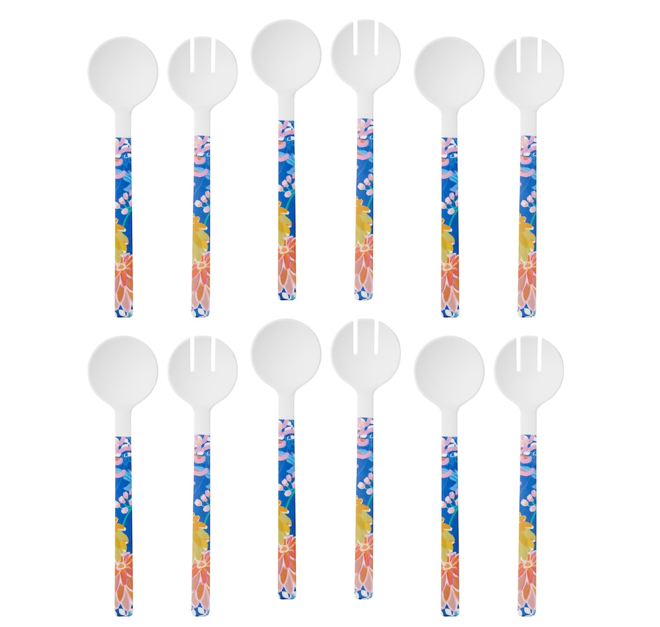 Image 754929.jpg, Product 754-929 / Price $65.94, Maxwell & Williams Sunburst Salad Serving Set, 30.5 cm (pack of 6) from Maxwell & Williams on TSC.ca's Kitchen department