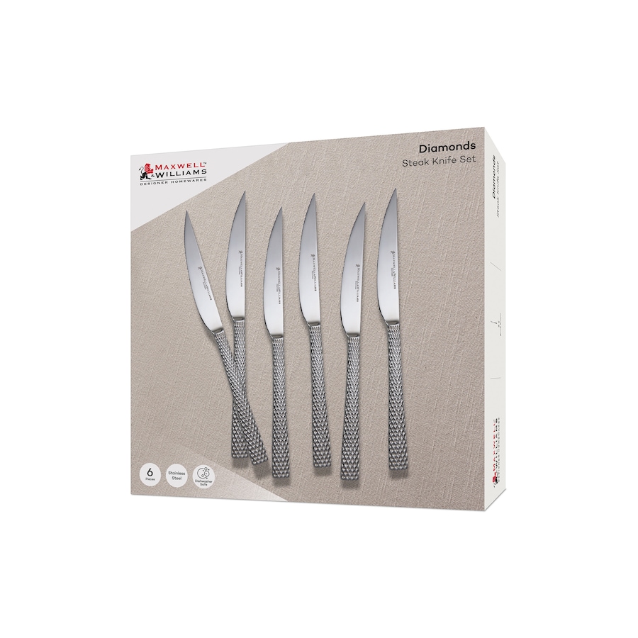 Image 754935_ALTMORE1.jpg, Product 754-935 / Price $54.99, Maxwell & Williams Diamond Steak Knives (set of 6) from Maxwell & Williams on TSC.ca's Kitchen department