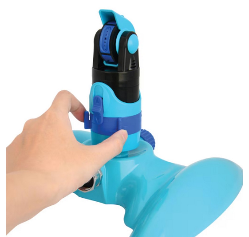 Image 754970_ALTMORE2.jpg, Product 754-970 / Price $59.99, Aqua Joe Turbo Drive 360° Sprinkler (4 spray patterns, customizable coverage, max coverage 3,740 square feet) from Snow Joe & Sun Joe on TSC.ca's Home & Garden department