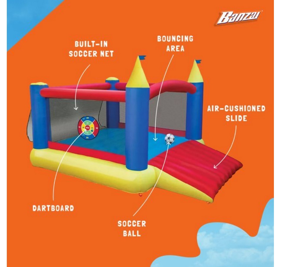 Image 754972_ALTMORE1.jpg, Product 754-972 / Price $549.99, Banzai Slide 'n' Score Inflatable Bounce from Banzai on TSC.ca's Home & Garden department