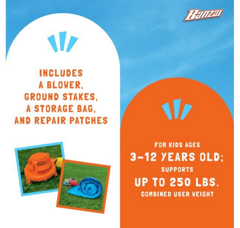 Image 754972_ALTMORE2.jpg, Product 754-972 / Price $549.99, Banzai Slide 'n' Score Inflatable Bounce from Banzai on TSC.ca's Home & Garden department