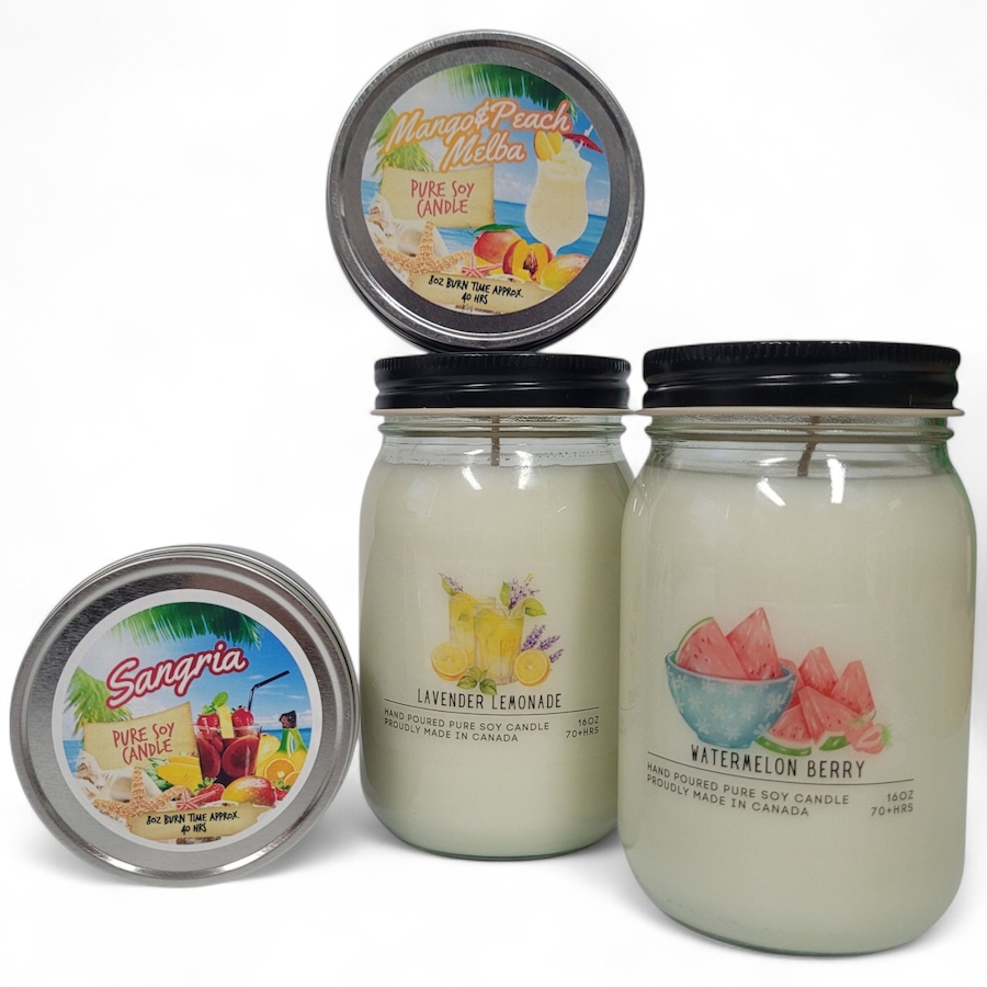 Image 754985.jpg, Product 754-985 / Price $89.95, Serendipity Fresh and Fruity 4-Pack from Serendipity candles on TSC.ca's Home & Garden department
