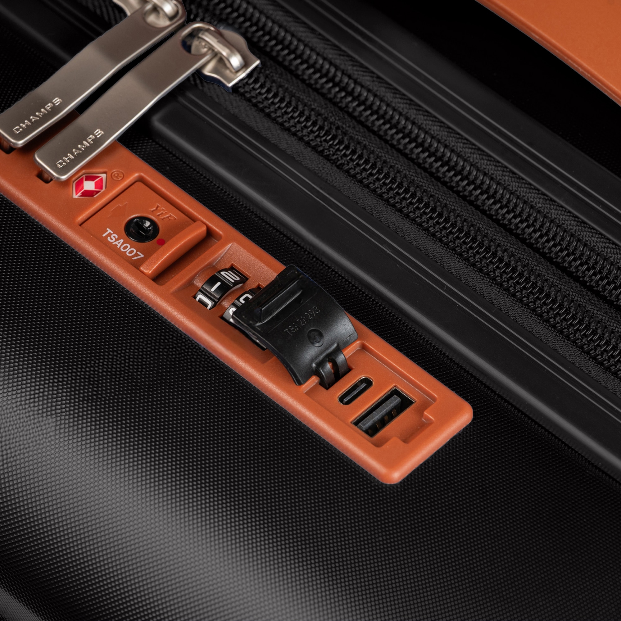 Champs Luggage Vintage II Collection 3-Piece Hard Side