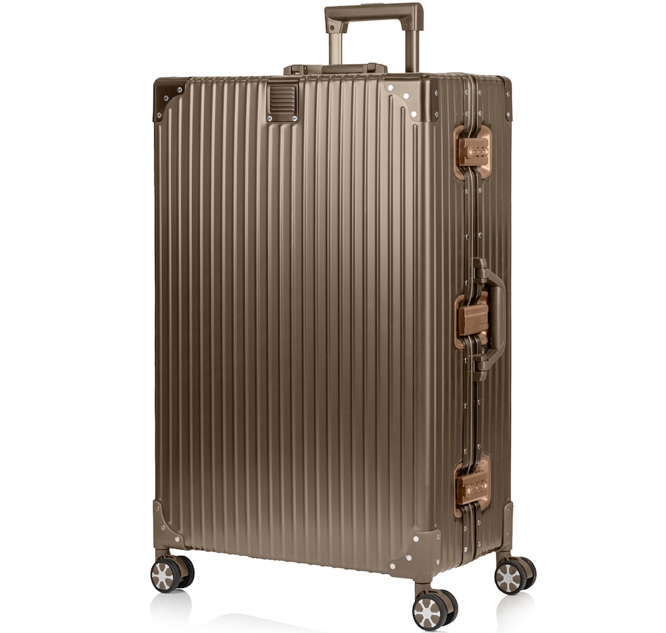 Image 754997_TGLD.jpg, Product 754-997 / Price $349.99, Champs Luggage Elite Collection Hard Side Spinner Large Check-in Luggage from Champs on TSC.ca's Home & Garden department