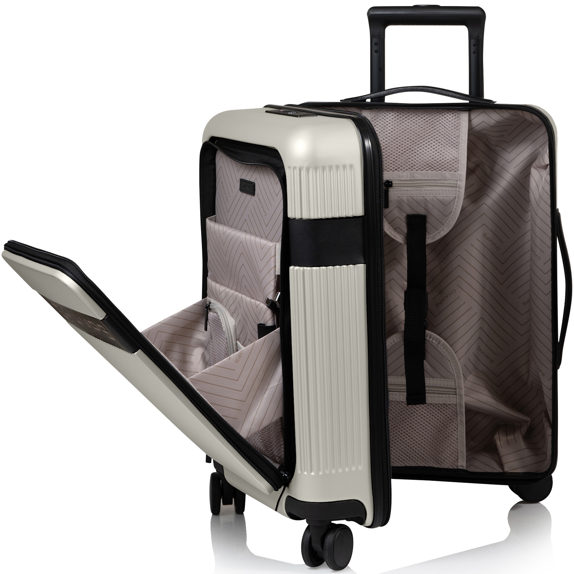 Champs Luggage Onyx II Collection Three-Piece Hard Side Spinner