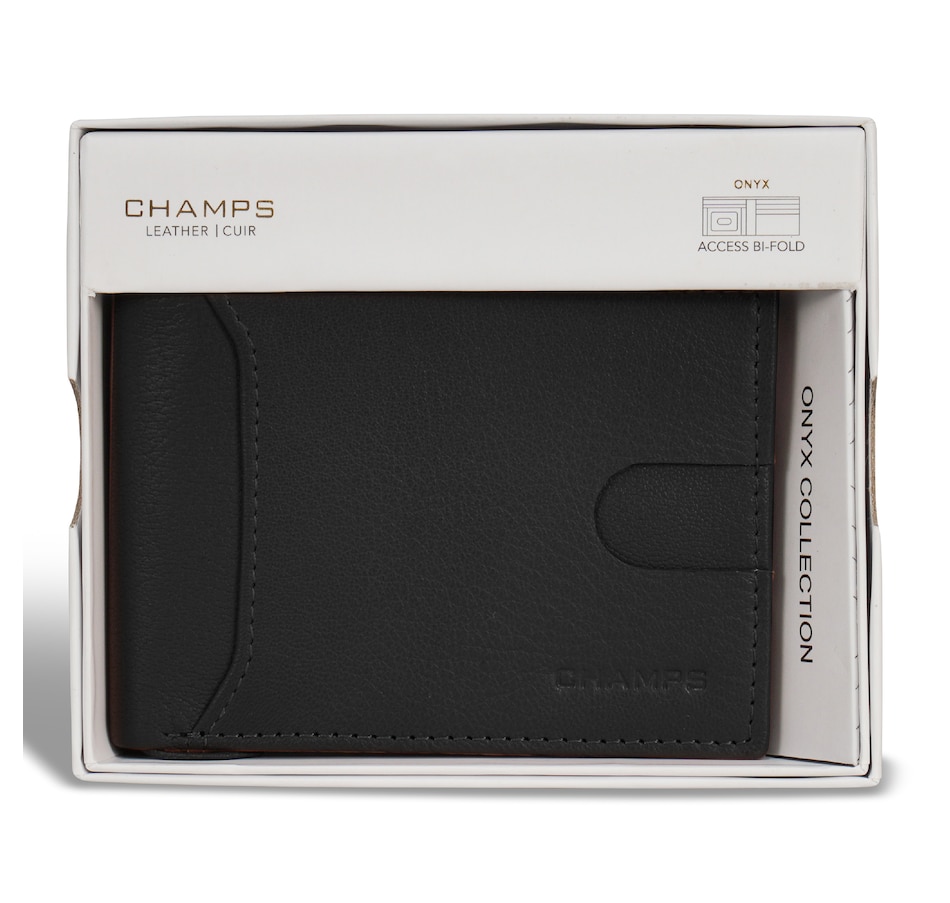 Image 755007_ALTMORE4.jpg, Product 755-007 / Price $27.99, Champs Onyx Collection Leather Access Bi-Fold Wallet from Champs on TSC.ca's Fashion department