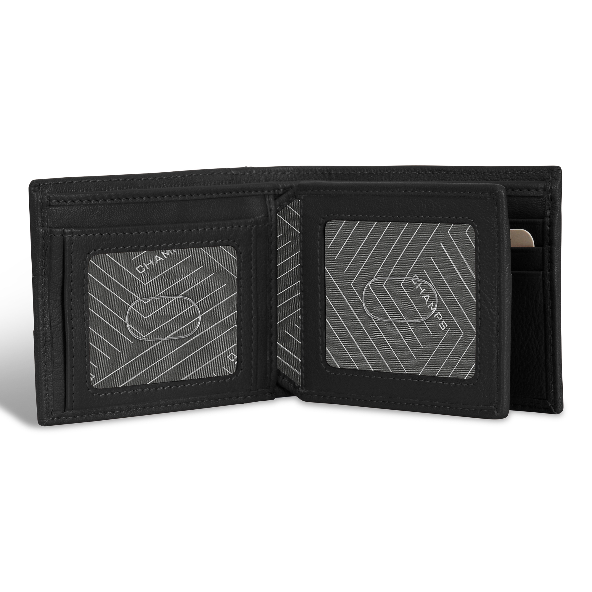 Champs Onyx Collection Leather Access Centre Wing Wallet - TSC.ca