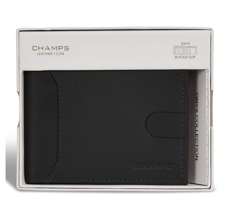 Image 755010_ALTMORE4.jpg, Product 755-010 / Price $79.99, Champs Onyx Collection Leather Bi-Fold Clip Wallet from Champs on TSC.ca's Fashion department