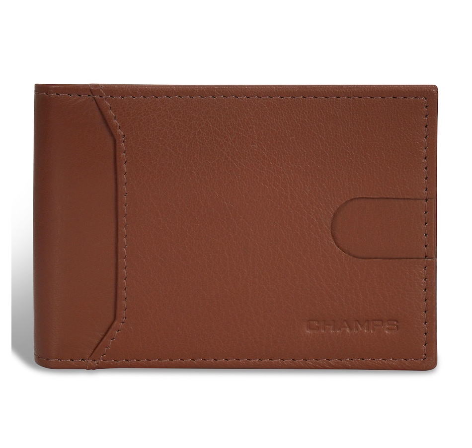 Image 755010_BRN.jpg, Product 755-010 / Price $79.99, Champs Onyx Collection Leather Bi-Fold Clip Wallet from Champs on TSC.ca's Fashion department