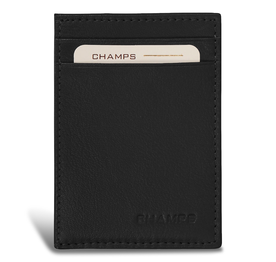 Image 755015_BLK.jpg, Product 755-015 / Price $69.99, Champs Onyx Collection Leather Mag Hybrid Card Holder from Champs on TSC.ca's Fashion department