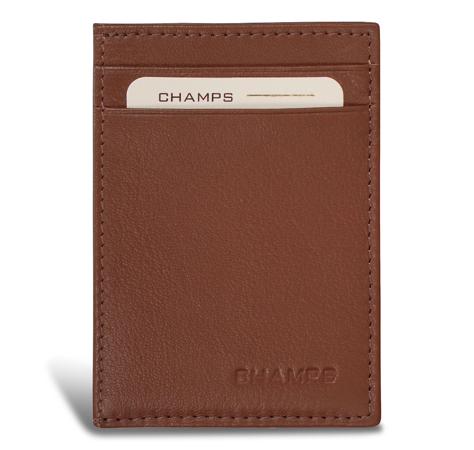 Image 755015_BRN.jpg, Product 755-015 / Price $69.99, Champs Onyx Collection Leather Mag Hybrid Card Holder from Champs on TSC.ca's Fashion department