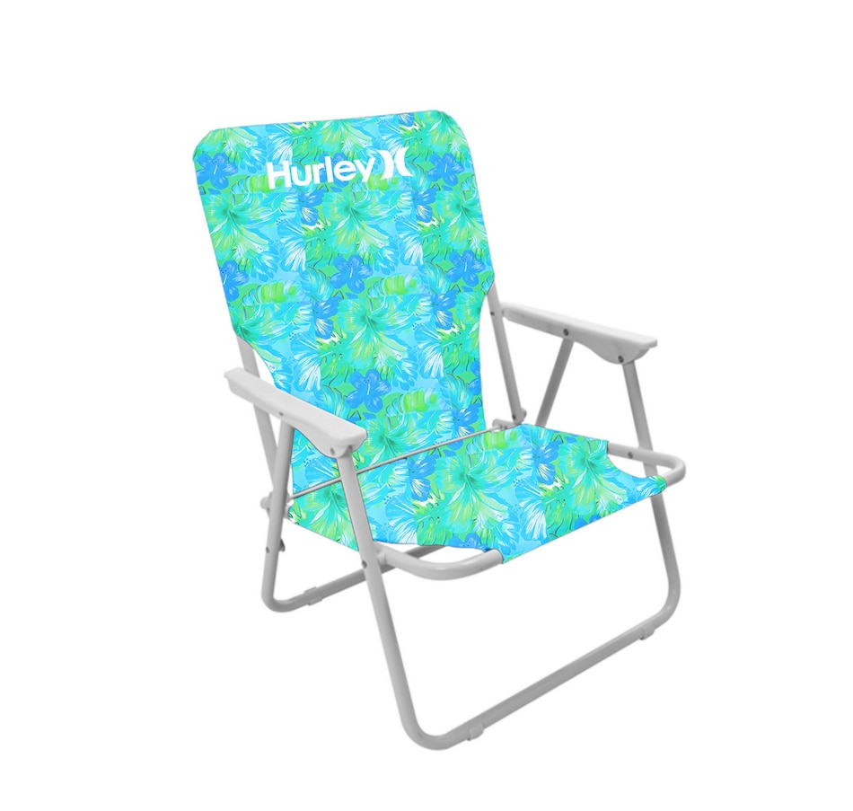 Image 755024.jpg, Product 755-024 / Price $47.99, Hurley Single Position Teal Blue Design Beach Chair from Hurley on TSC.ca's Home & Garden department
