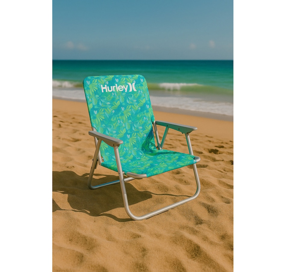 Image 755024_ALTMORE1.jpg, Product 755-024 / Price $47.99, Hurley Single Position Teal Blue Design Beach Chair from Hurley on TSC.ca's Home & Garden department