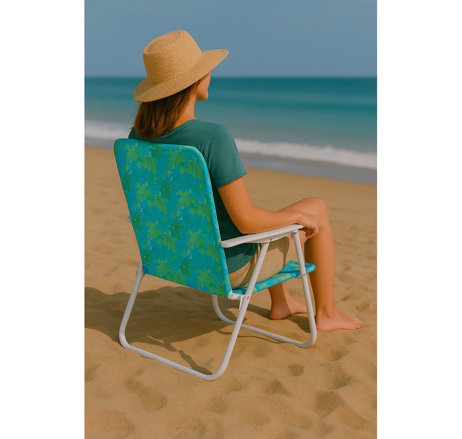 Image 755024_ALTMORE2.jpg, Product 755-024 / Price $47.99, Hurley Single Position Teal Blue Design Beach Chair from Hurley on TSC.ca's Home & Garden department