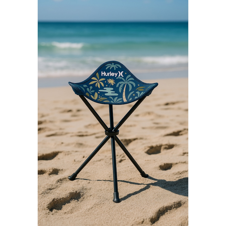 Image 755030_ALTMORE1.jpg, Product 755-030 / Price $9.99, Hurley Foldable Palm Tree Design Tri-Leg Stool with Travel Bag from Hurley on TSC.ca's Home & Garden department