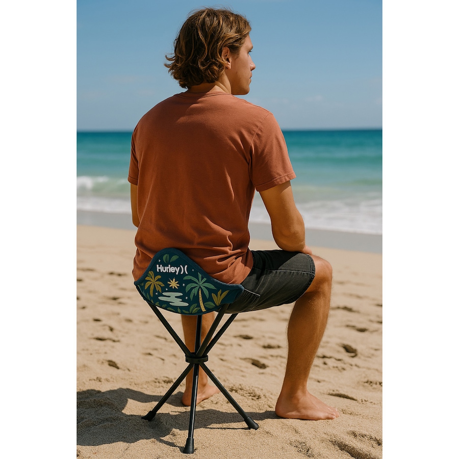 Image 755030_ALTMORE2.jpg, Product 755-030 / Price $9.99, Hurley Foldable Palm Tree Design Tri-Leg Stool with Travel Bag from Hurley on TSC.ca's Home & Garden department
