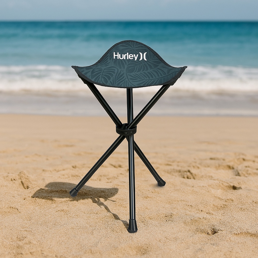 Image 755031_ALTMORE1.jpg, Product 755-031 / Price $9.99, Hurley Foldable Grey Design Tri-Leg Stool with Travel Bag from Hurley on TSC.ca's Home & Garden department