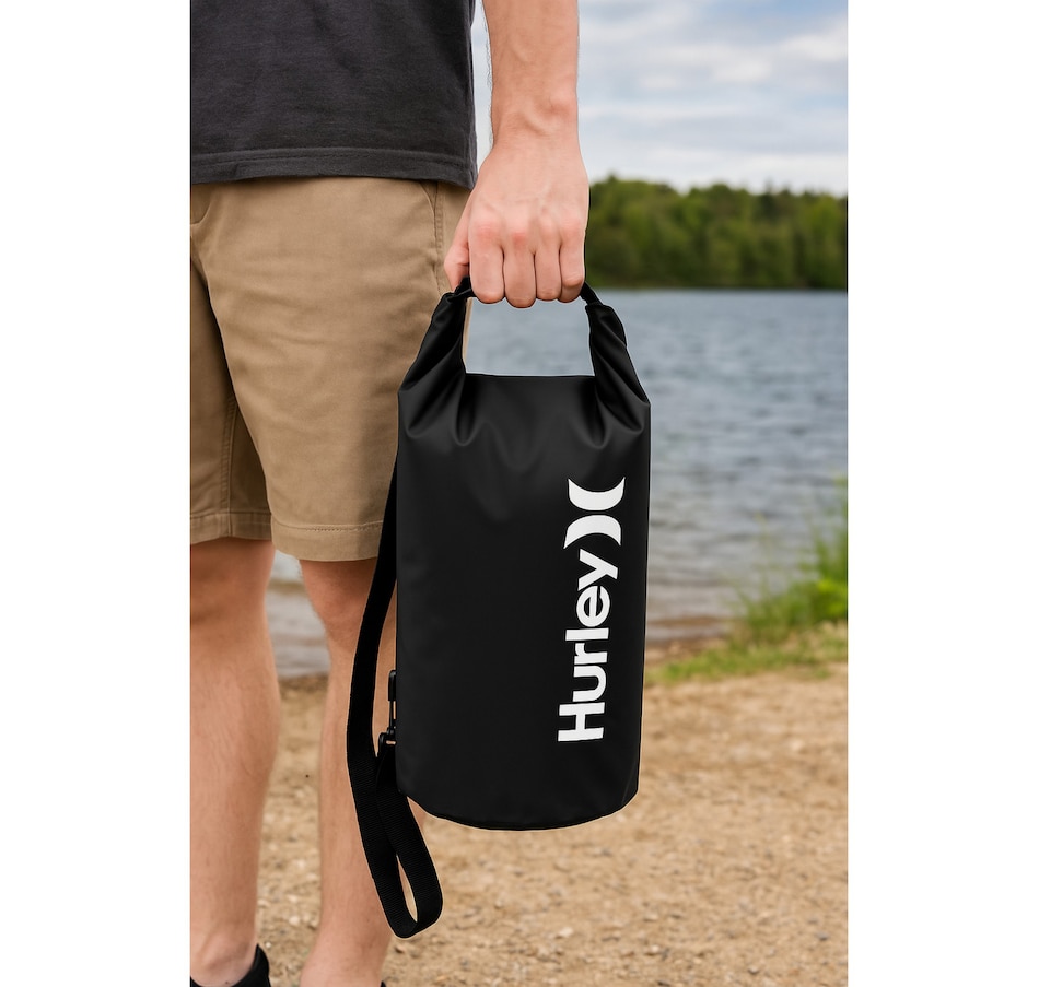 Image 755032_ALTMORE2.jpg, Product 755-032 / Price $24.99, Hurley 30L Waterproof Solid Black Dry Bag from Hurley on TSC.ca's Home & Garden department