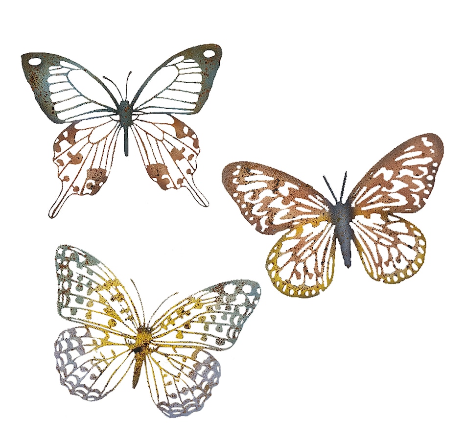 Image 755060.jpg, Product 755-060 / Price $75.00, Koppers Butterfly Wall Décor (set of 3) from Koppers on TSC.ca's Home & Garden department