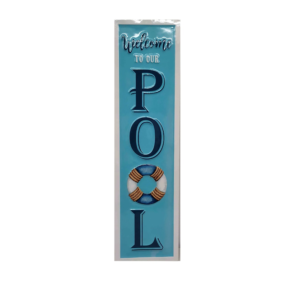 Image 755084.jpg, Product 755-084 / Price $33.00, Koppers Wall Plaque Welcome to Our Pool from Koppers on TSC.ca's Home & Garden department
