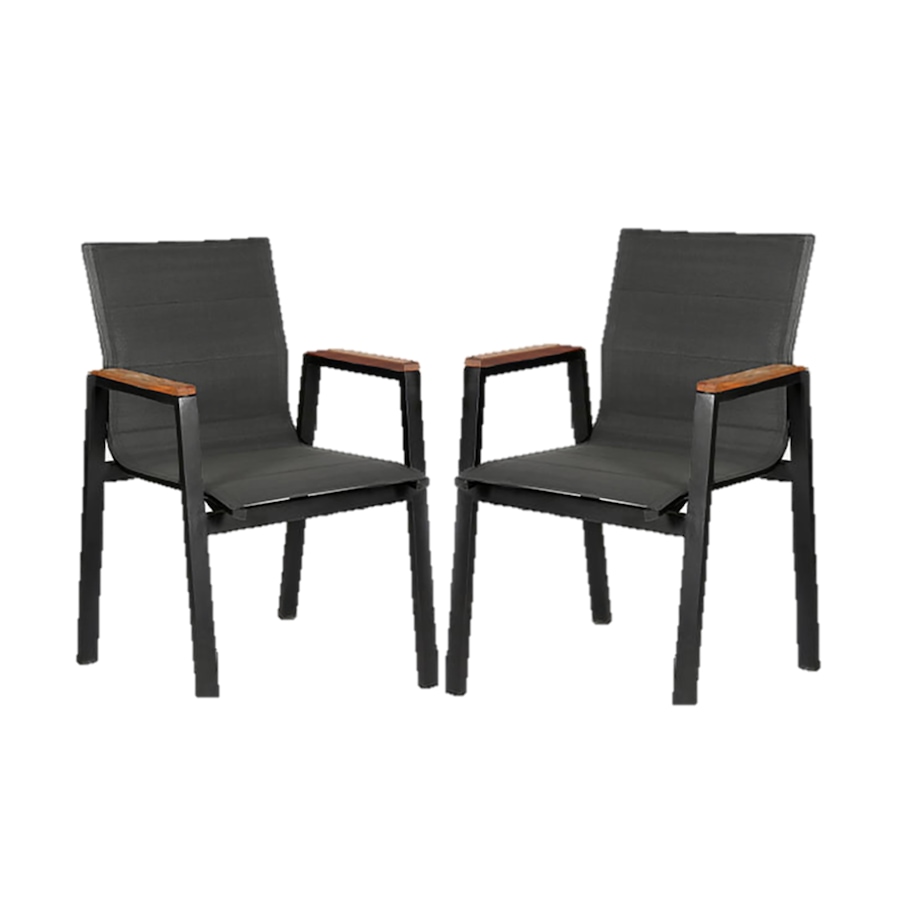 Image 755124_BLK.jpg, Product 755-124 / Price $660.00, Protégé Casual Atlas Padded Dining Chair (2-pack) from Protege on TSC.ca's Home & Garden department