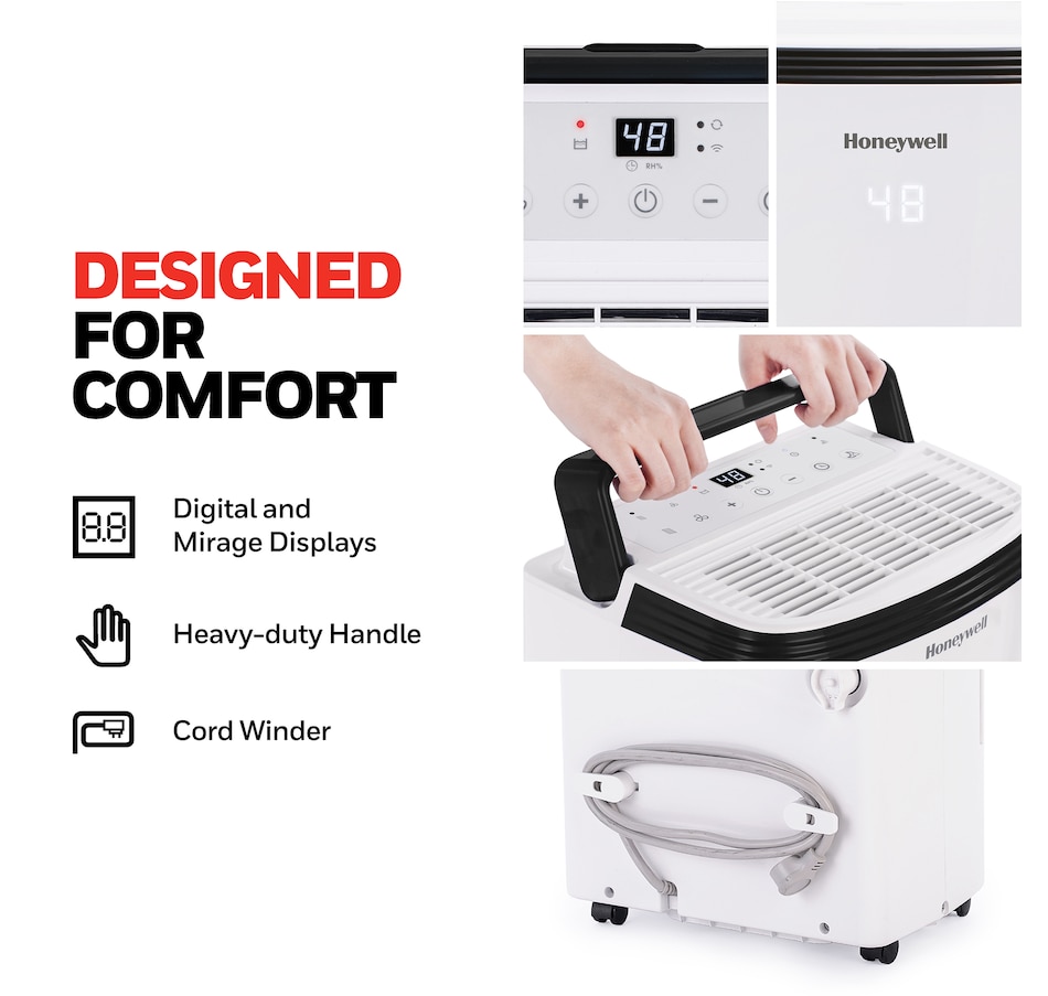 Image 755126_ALTMORE3.jpg, Product 755-126 / Price $499.99, Honeywell 32-Pint Portable Dehumidifier with Wi-Fi and Voice Control from Honeywell on TSC.ca's Home & Garden department