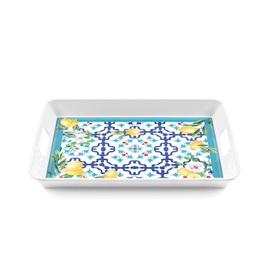 Guzzini Flower And Lemons Collection Rectangular Tray with Handle 