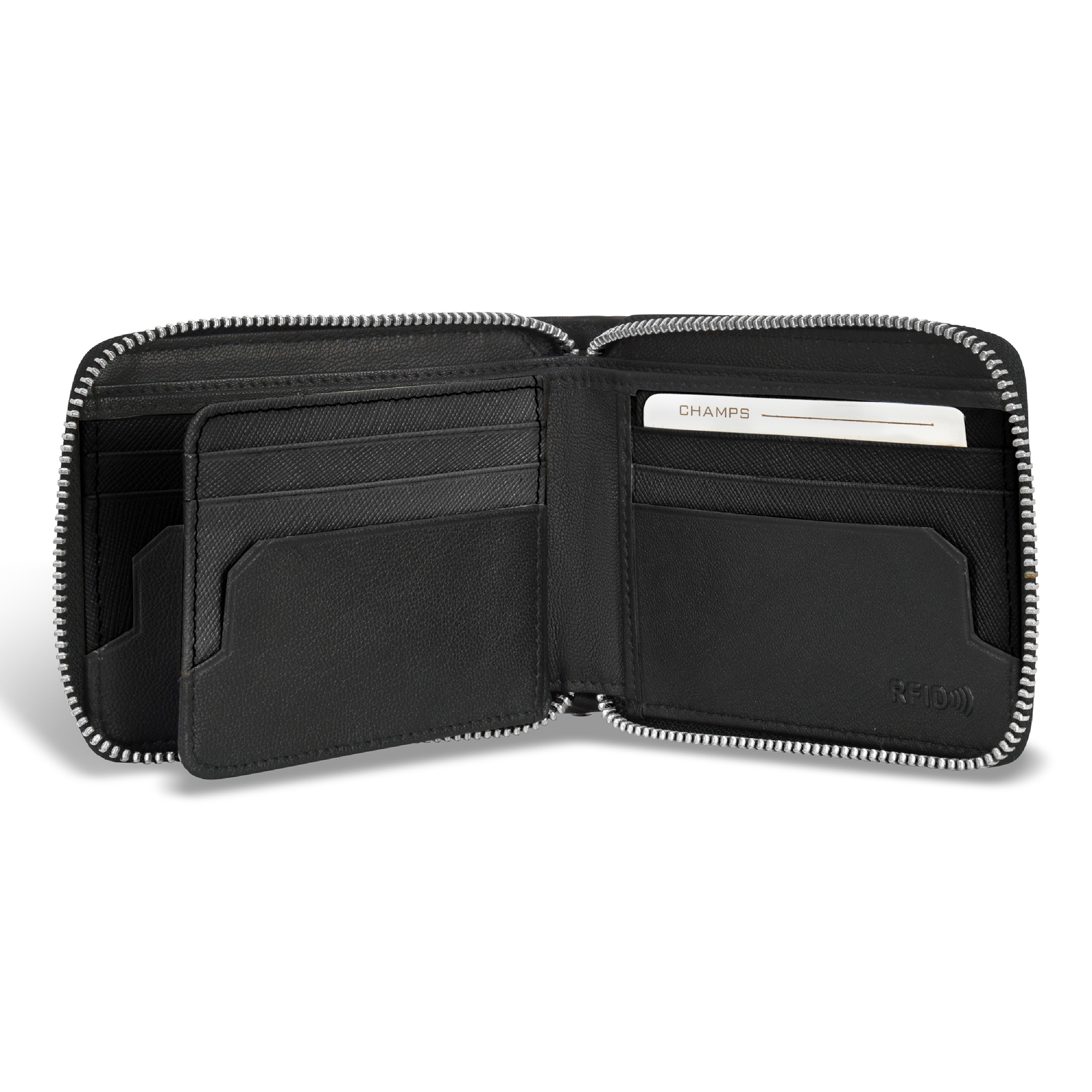Champs Iconic Leather Zip Around Wallet - TSC.ca
