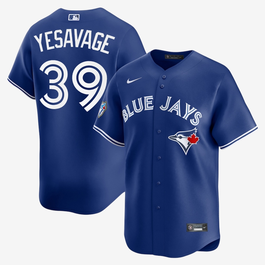 Image 755188.jpg, Product 755-188 / Price $329.99, Men's Toronto Blue Jays Nike 50th Anniversary Trey Yesavage Alternate Replica Jersey (royal) from Nike on TSC.ca's Sports department