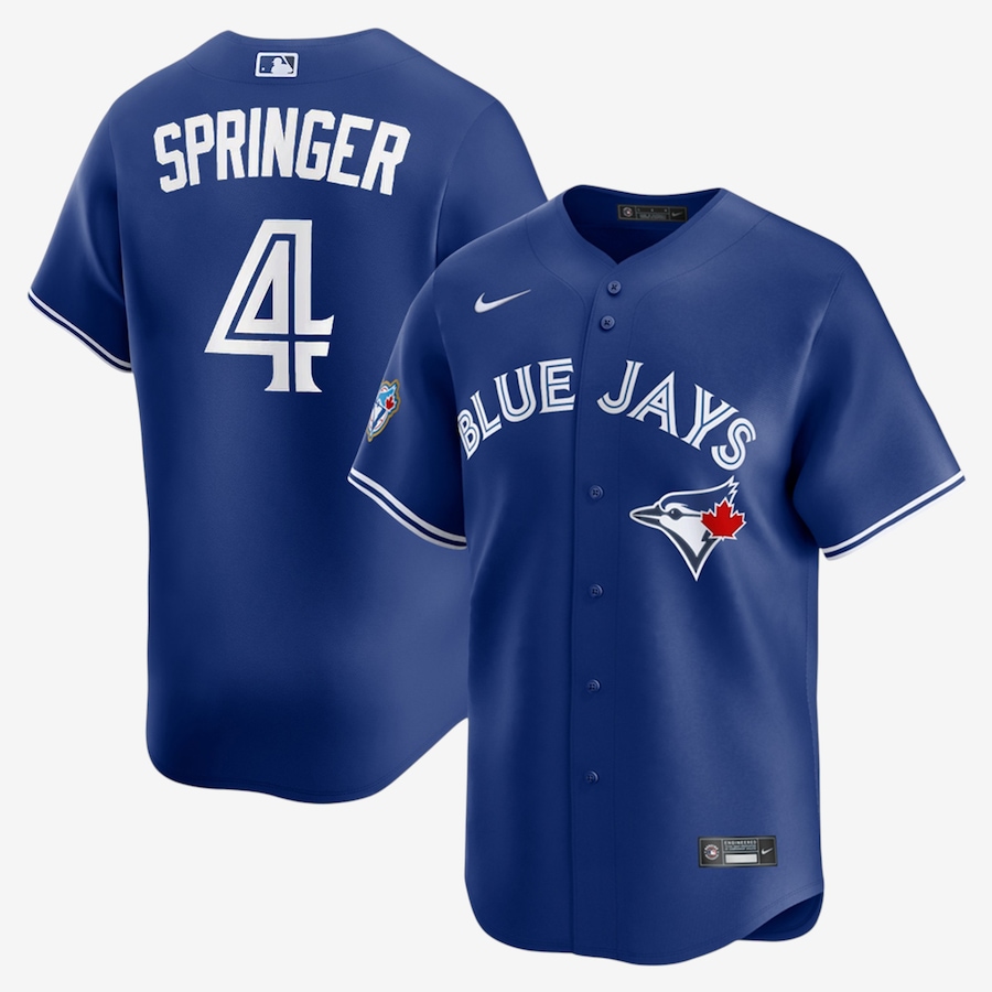 Image 755194.jpg, Product 755-194 / Price $329.99, Men's Toronto Blue Jays Nike 50th Anniversary George Springer Alternate Replica Jersey (royal) from Nike on TSC.ca's Sports department