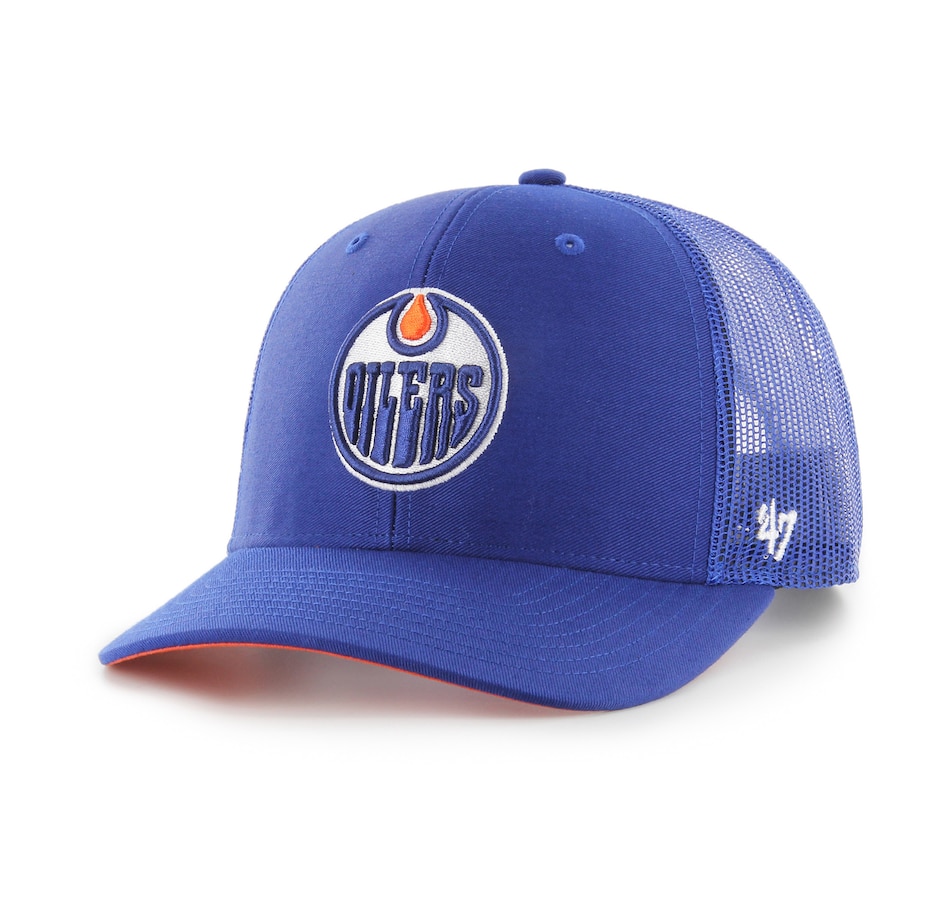 Image 755225.jpg, Product 755-225 / Price $44.99, Edmonton Oilers NHL '47 Mesh Back Trucker Cap from 47 Brand on TSC.ca's Sports department
