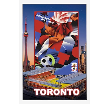 Toronto Host City Edition 19.5" x 28" Frame 2026 FIFA World Cup Poster