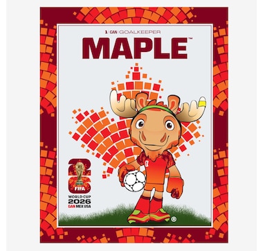 Maple the Moose 16" x 20" Plaque Officially Licenced 2026 FIFA World Cup Canada Mascot