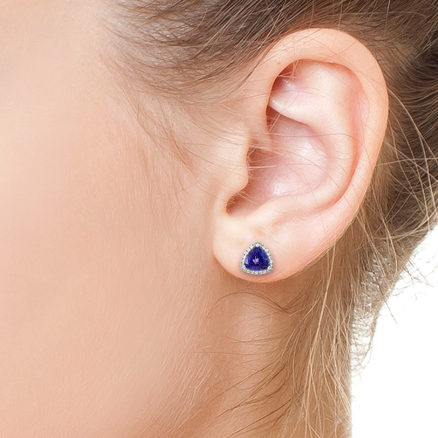 Image 755612_ALTMORE2.jpg, Product 755-612 / Price $3,499.99, EFFY 14K White Gold Tanzanite & Diamond Earrings from Effy Jewellery on TSC.ca's Jewellery department