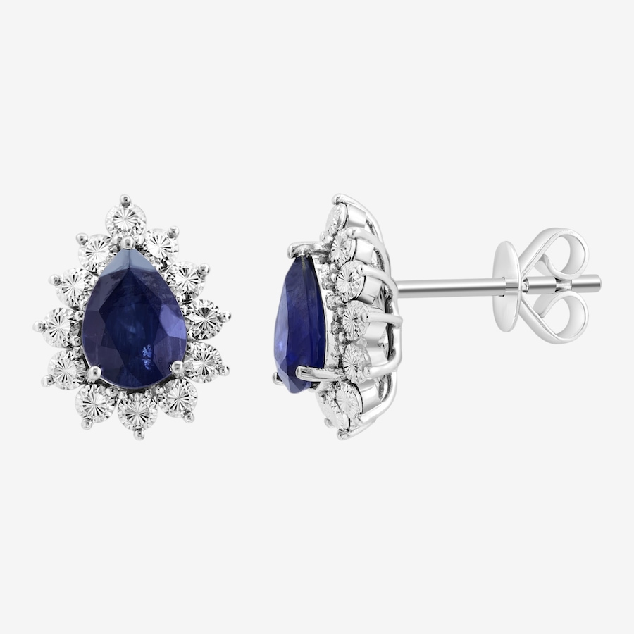 Image 755613.jpg, Product 755-613 / Price $2,999.99, EFFY 14K White Gold Pear Shape Blue Sapphire Earrings from Effy Jewellery on TSC.ca's Jewellery department
