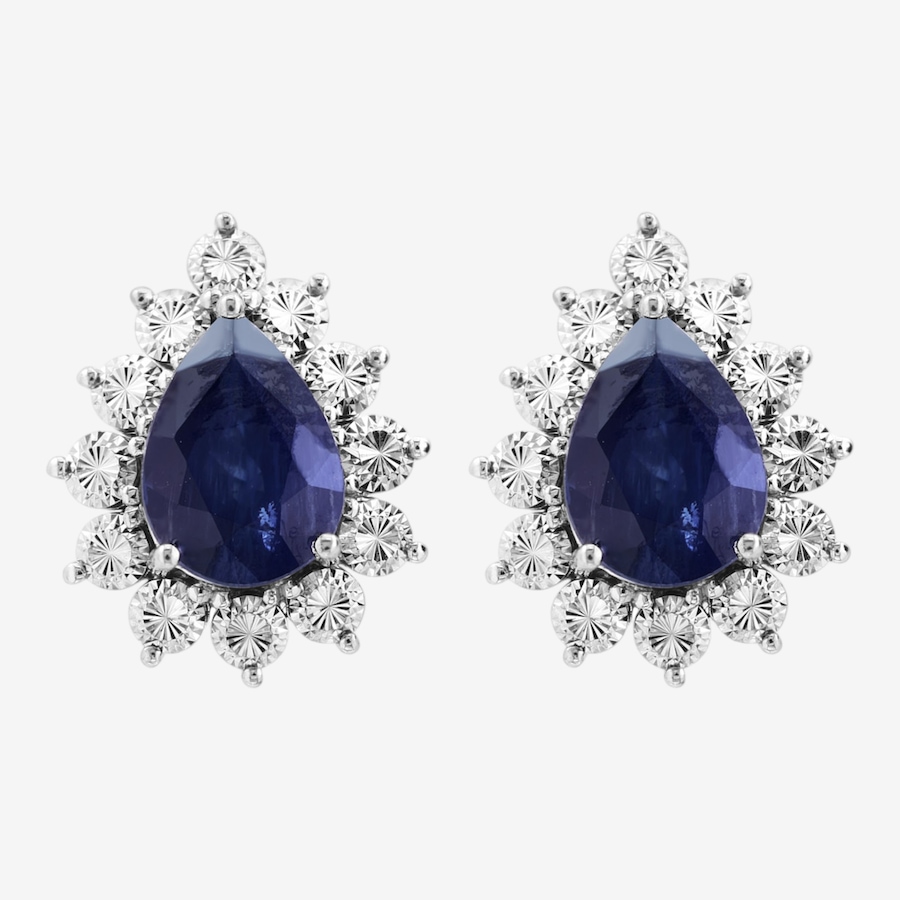 Image 755613_ALTMORE1.jpg, Product 755-613 / Price $2,999.99, EFFY 14K White Gold Pear Shape Blue Sapphire Earrings from Effy Jewellery on TSC.ca's Jewellery department