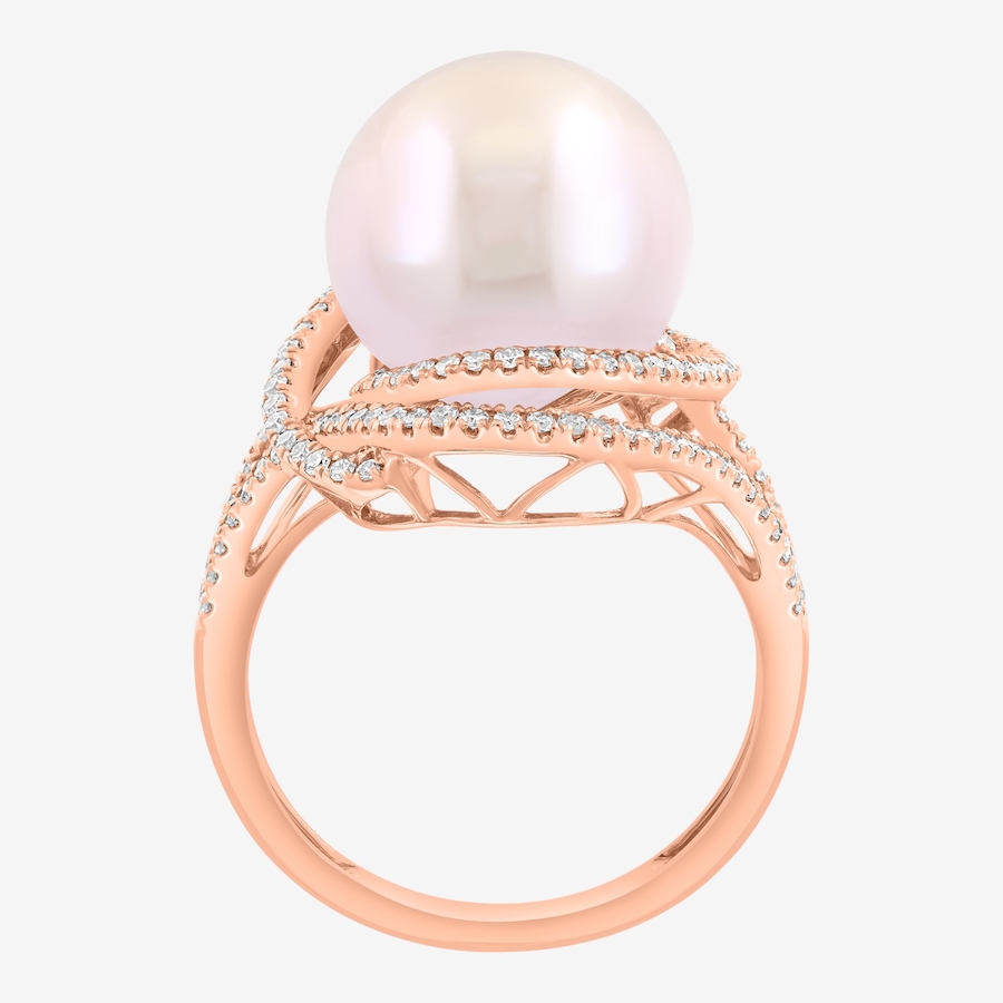 Image 755623_ALTMORE2.jpg, Product 755-623 / Price $3,299.99, EFFY 14K Rose Gold Diamond & Off White Freshwater Pearl Ring from Effy Jewellery on TSC.ca's Jewellery department