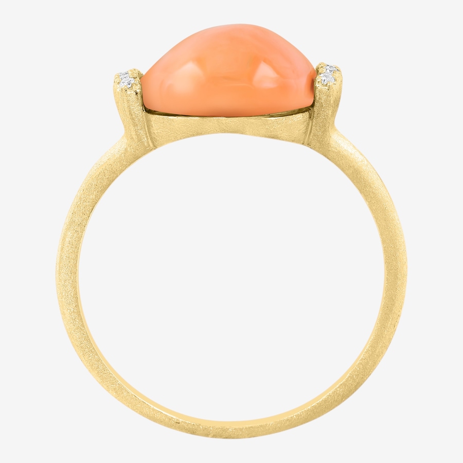 Image 755624_ALTMORE1.jpg, Product 755-624 / Price $1,749.99, EFFY 14K Yellow Gold Diamond & Coral Ring from Effy Jewellery on TSC.ca's Jewellery department