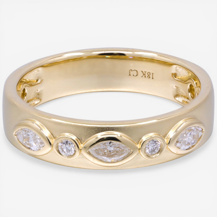 Image 755659.jpg, Product 755-659 / Price $2,799.99, 14K Yellow Gold Multi Shape Diamond Band from Diamond Show on TSC.ca's Jewellery department