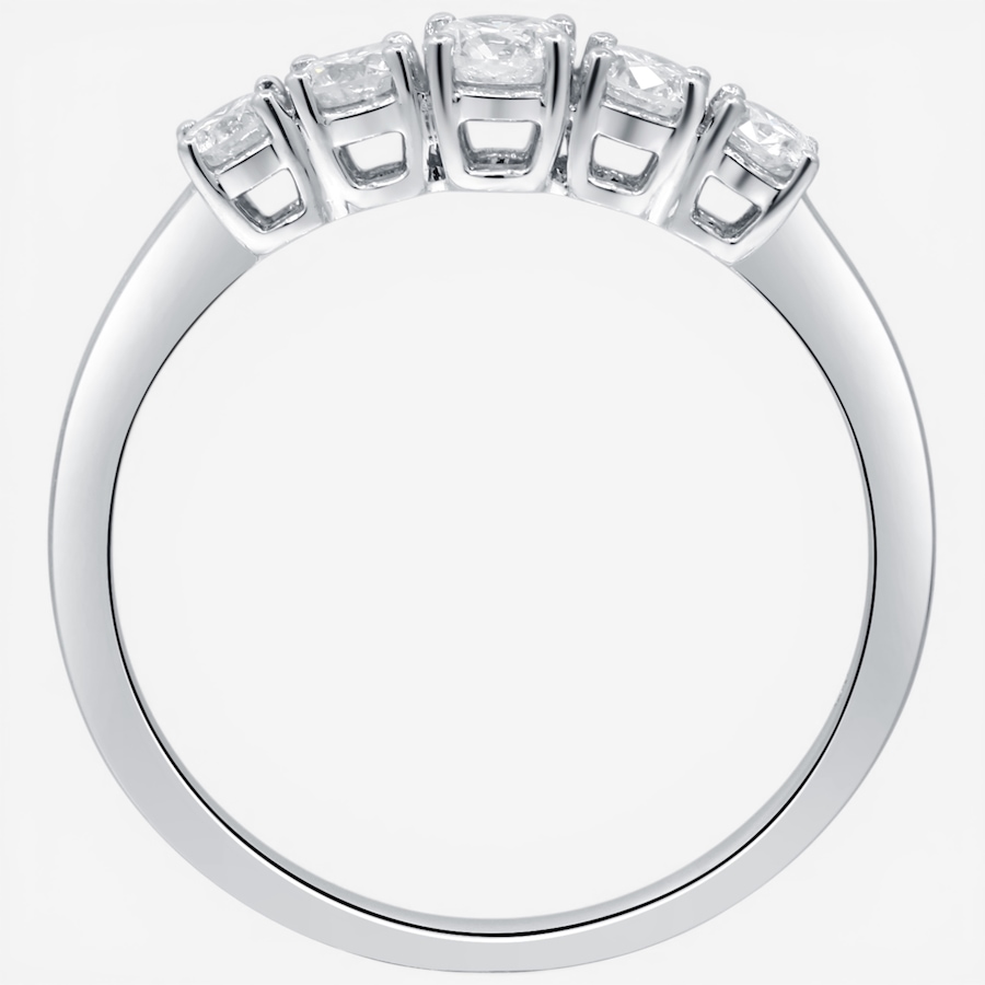 Image 755671_ALTMORE4.jpg, Product 755-671 / Price $2,599.99, 14K White Gold 5 Stone Diamond Ring from The Vault on TSC.ca's Jewellery department
