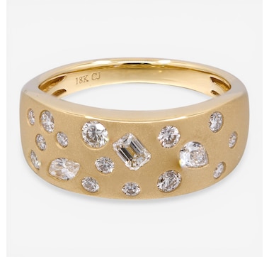 Cirari 14K Yellow Gold Multi Diamond Band Ring